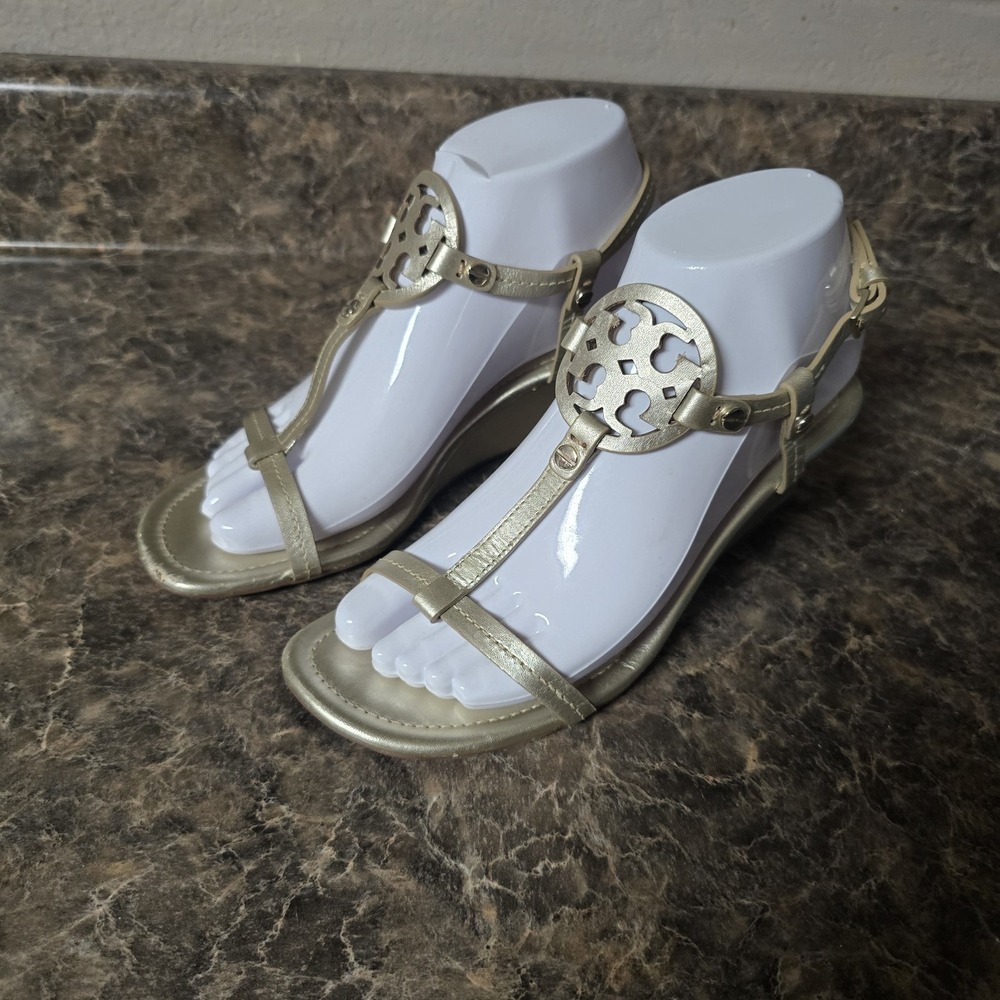 Tory Burch Mini Miller Wedge Sandal 7 M
